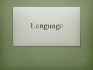 Language