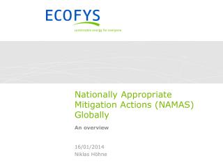 Nationally Appropriate Mitigation Actions (NAMAS) Globally