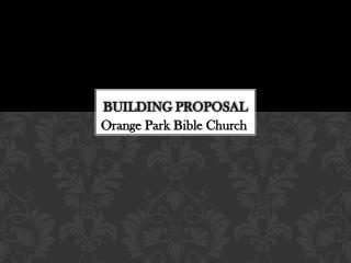 Building proposal