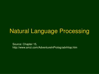 Natural Language Processing