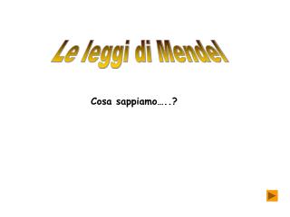 Le leggi di Mendel