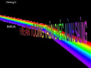 Chöông V: