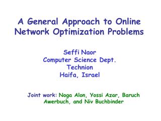 A General Approach to Online Network Optimization Problems