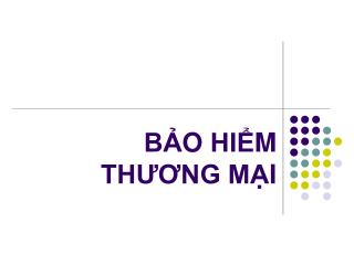 BẢO HIỂM THƯƠNG MẠI