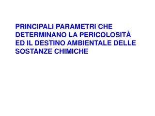 DISTRIBUZIONE AMBIENTALE