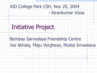 Initiative Project