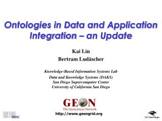 Ontologies in Data and Application Integration – an Update