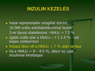 INZULIN KEZELÉS