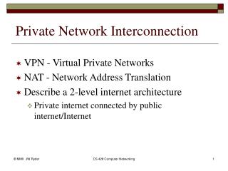 Private Network Interconnection