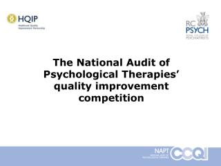 The National Audit of Psychological Therapies’ quality improvement competition