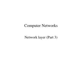 Computer Networks