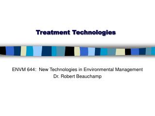 Treatment Technologies