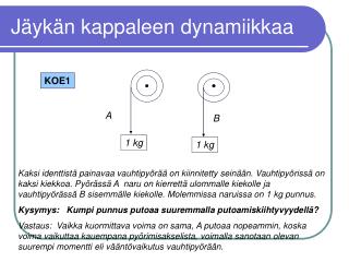 Jäykän kappaleen dynamiikkaa