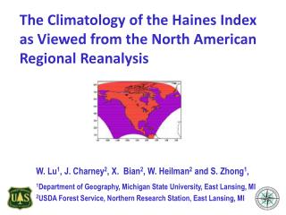 The Climatology of the Haines Index as Viewed from the North American Regional Reanalysis