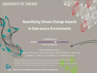 Quantifying Climate Change Impacts In Data-scarce Environments