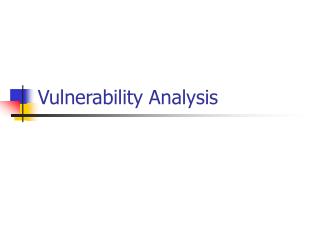 Vulnerability Analysis