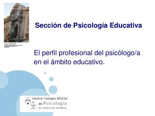 El perfil profesional del psicólogo/a en el ámbito educativo.