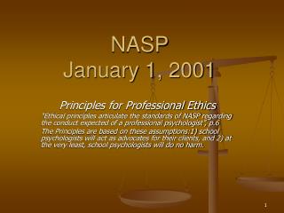 NASP January 1, 2001