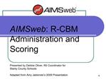 AIMSweb: R-CBM Administration and Scoring
