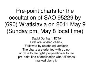 David Dunham, IOTA First are labeled charts, Followed by unlabeled versions