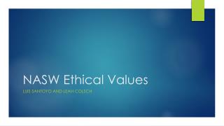 NASW Ethical Values