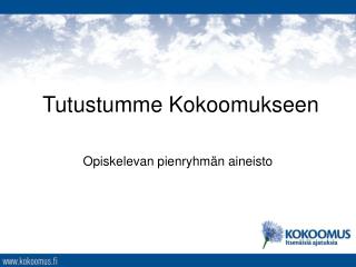 Tutustumme Kokoomukseen