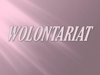 WOLONTARIAT