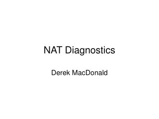 NAT Diagnostics