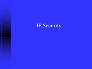 IP Security