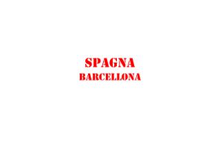 SPAGNA BARCELLONA