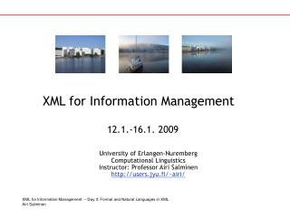 XML for Information Management