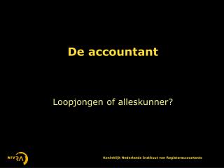 De accountant