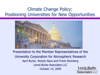Climate Change Policy: Positioning Universities for New Opportunities