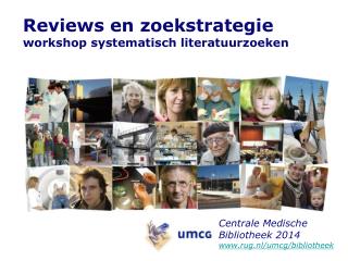 Reviews en zoekstrategie workshop systematisch literatuurzoeken