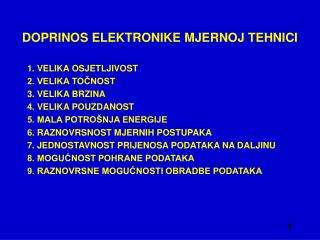 DOPRINOS ELEKTRONIKE MJERNOJ TEHNICI