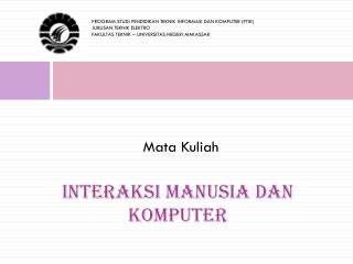 Mata Kuliah