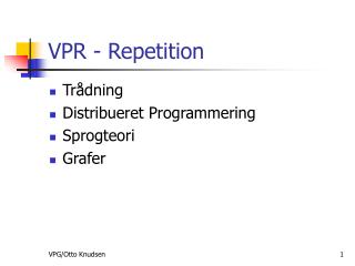VPR - Repetition