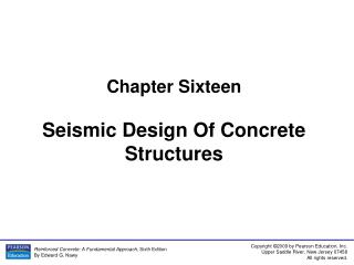 Chapter Sixteen Seismic Design Of Concrete Structures