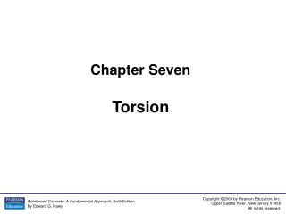 Chapter Seven Torsion