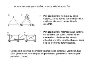 PLAKANU STIEŅU SISTĒMU STRUKTŪRAS ANALĪZE