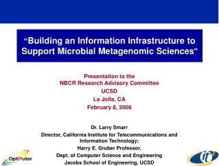“ Building an Information Infrastructure to Support Microbial Metagenomic Sciences &quot;