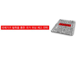국제기구 발족을 통한 국가 위상 제고 전략
