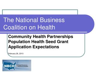 The National Business Coalition on Health