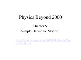 Physics Beyond 2000