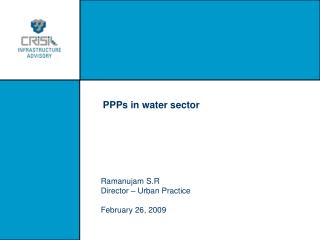 PPPs in water sector