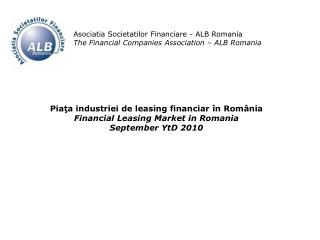 Asociatia Societatilor Financiare - ALB Romania