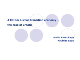 A CLI for a small transition economy – the case of Croatia