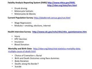 Fatality Analysis Reporting System (FARS) nhtsa/FARS ,