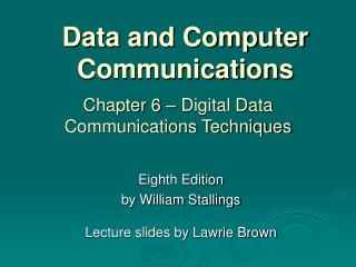 Data and Computer Communications