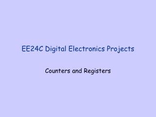 EE24C Digital Electronics Projects